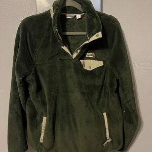 L.L. Bean Forest Green Fleece Jacket